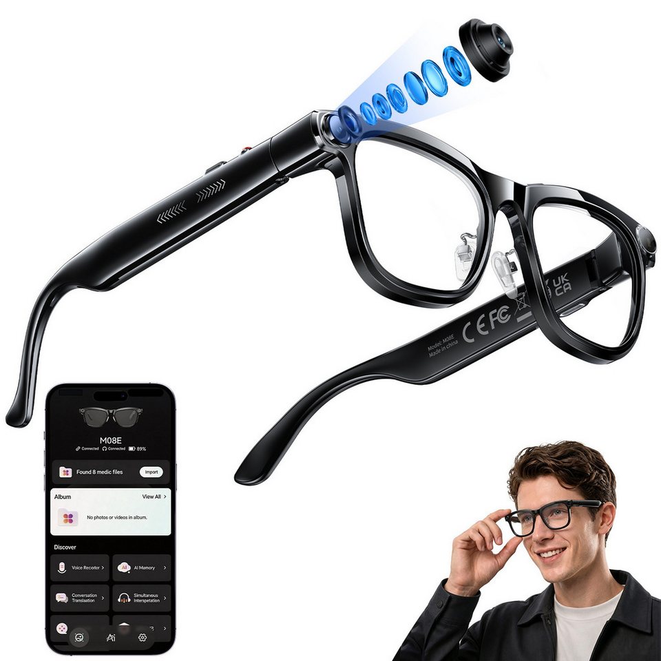 Photography Lighting Spotlight - AI Smart Glasses met ChatGPT Real-Time