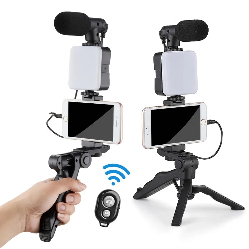 Photography Lighting Kit - Smartphone Vlogging Kit met statief Telefoonhouder