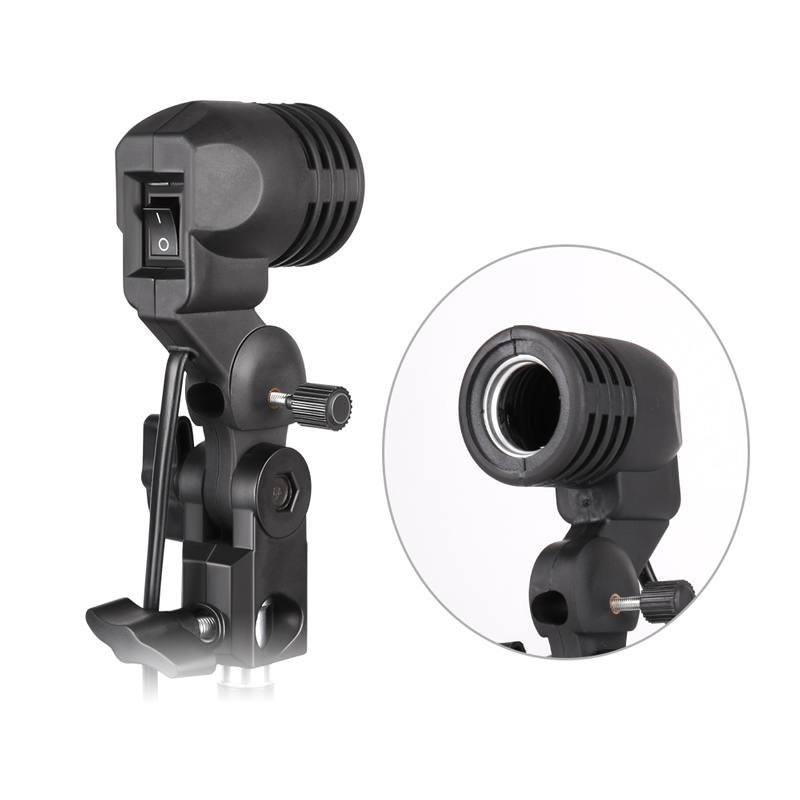 Photography Umbrella Lighting Kit - 1.8M Kabel Cord Gloeilamp Stand E26