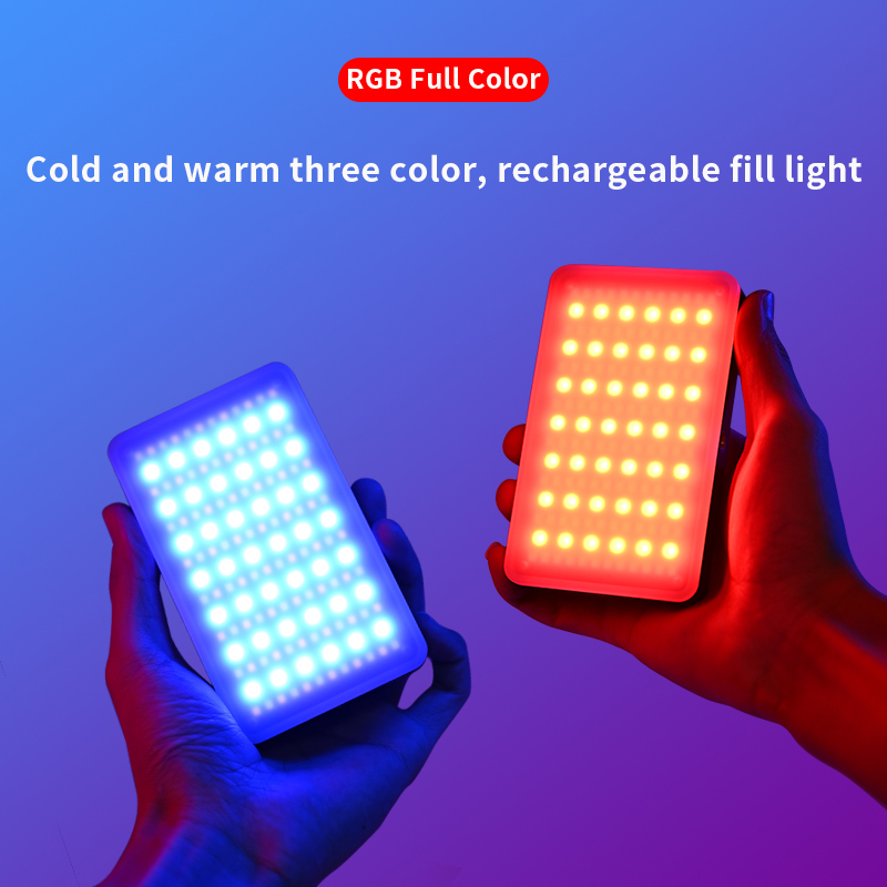 Photography Lighting Board - RGB-videolamp Draagbare LED-cameralichtpaneel Full Color oplaadbare