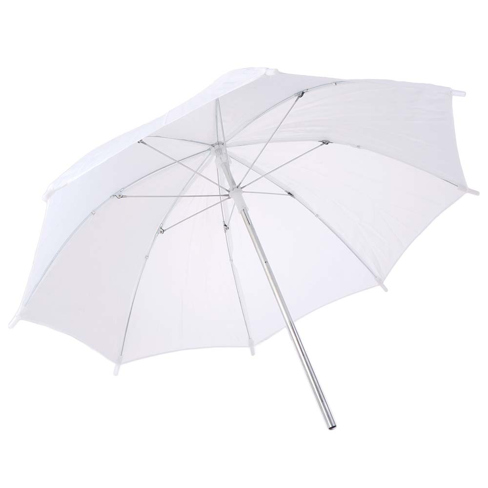 Photography Lighting Diffuser - 50cm/20inch fotografieparaplu met metalen handvat, lichtdoek,