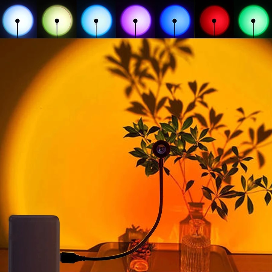 Photography Lightning - MeeToo USB Zonsondergang Sfeerlamp Led Projector