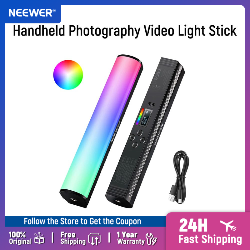 Photography Lighting Stick - NEEWER RGB Light Wand met APP-bediening