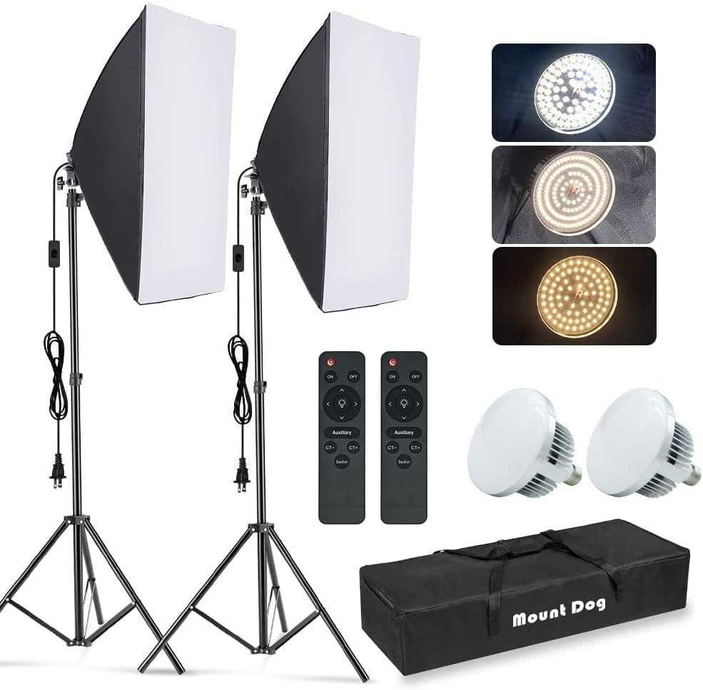 Photography Lighting Kit - Fotografie Softbox Verlichtingsset, 2-pack 19,7