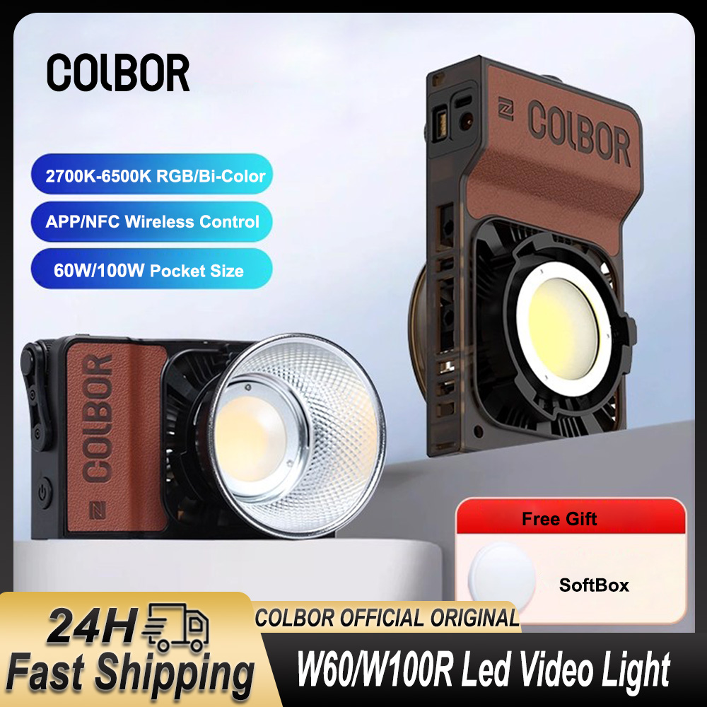 Photography Lighting Wireless - Colbor W60 W100R RGB LED-videolamp 60W