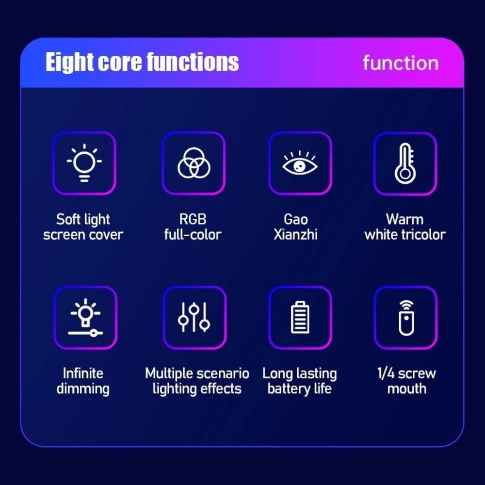 Photography Lighting Stick - Handheld LED RGB Light Stick Kleurrijke