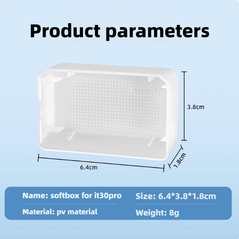 Photography Lighting Diffuser - Flitsdiffuser Softbox voor Godox IT30Pro On-Camera