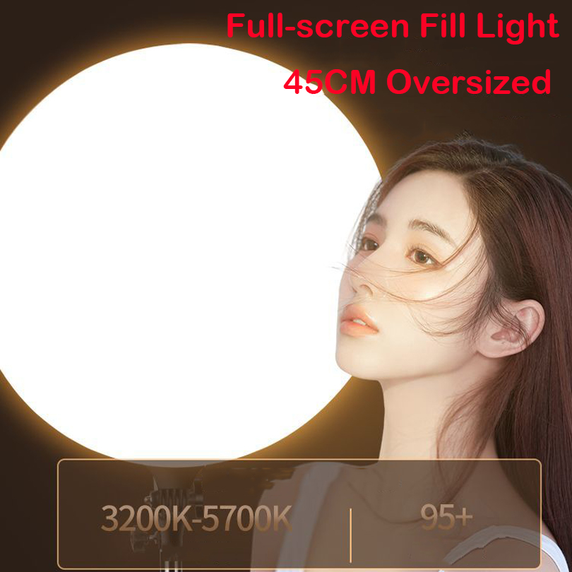 Photography Umbrella Lighting Kit - 45CM groot formaat LED-videolampset dimbaar 3200-6500K