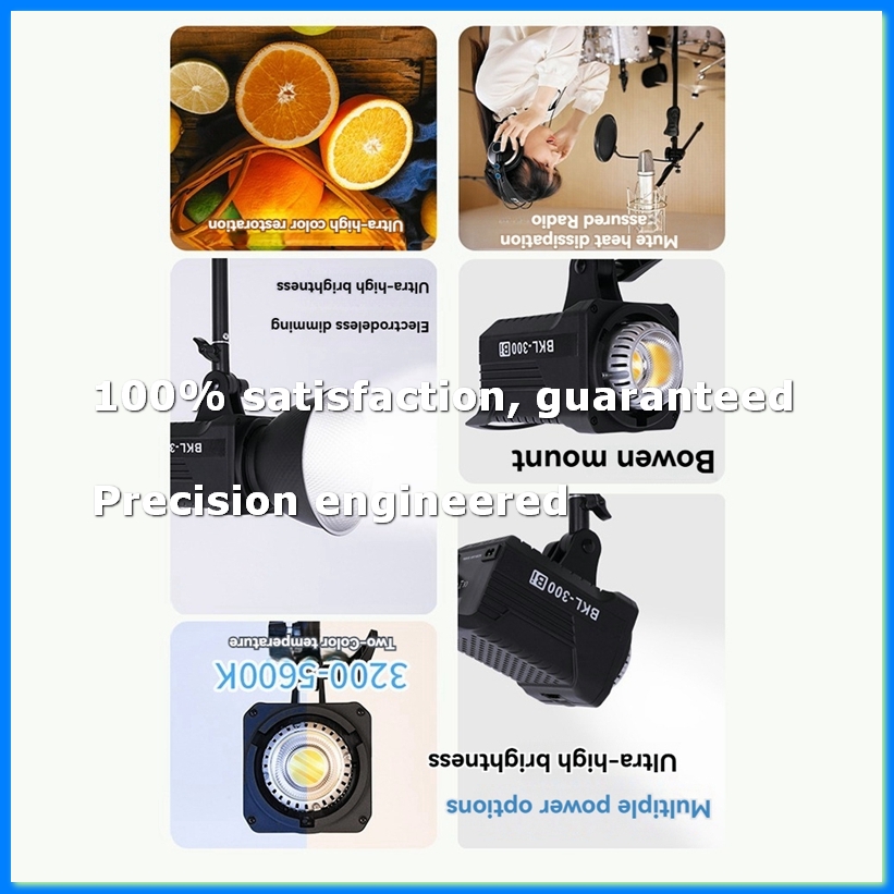 Photography Lighting Spotlight - 300W Bi LED-videolamp, continue LED-verlichting met