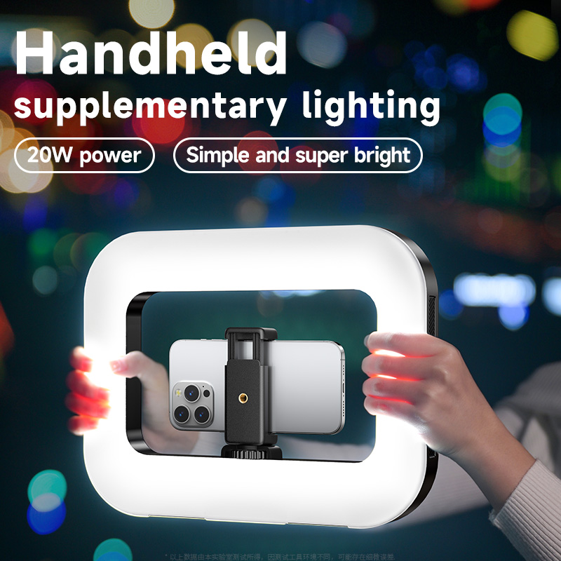 Photography Lighting Stick - Dimmen Oplaadbare LED-ringlicht Konijnenkooi Bluetooth Selfie