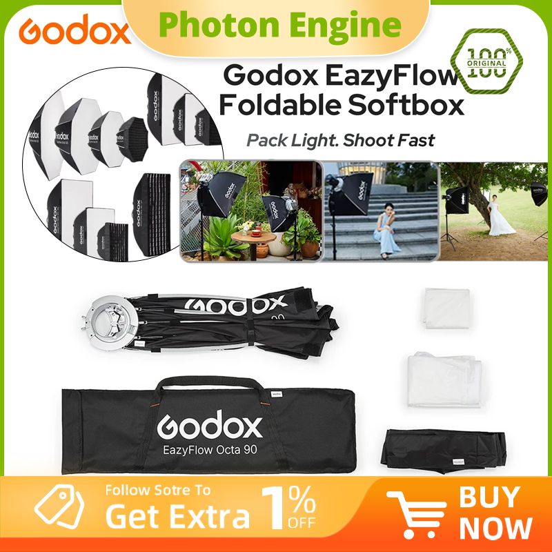 Photography Lighting Diffuser - Godox EazyFlow serie opvouwbare softbox met
