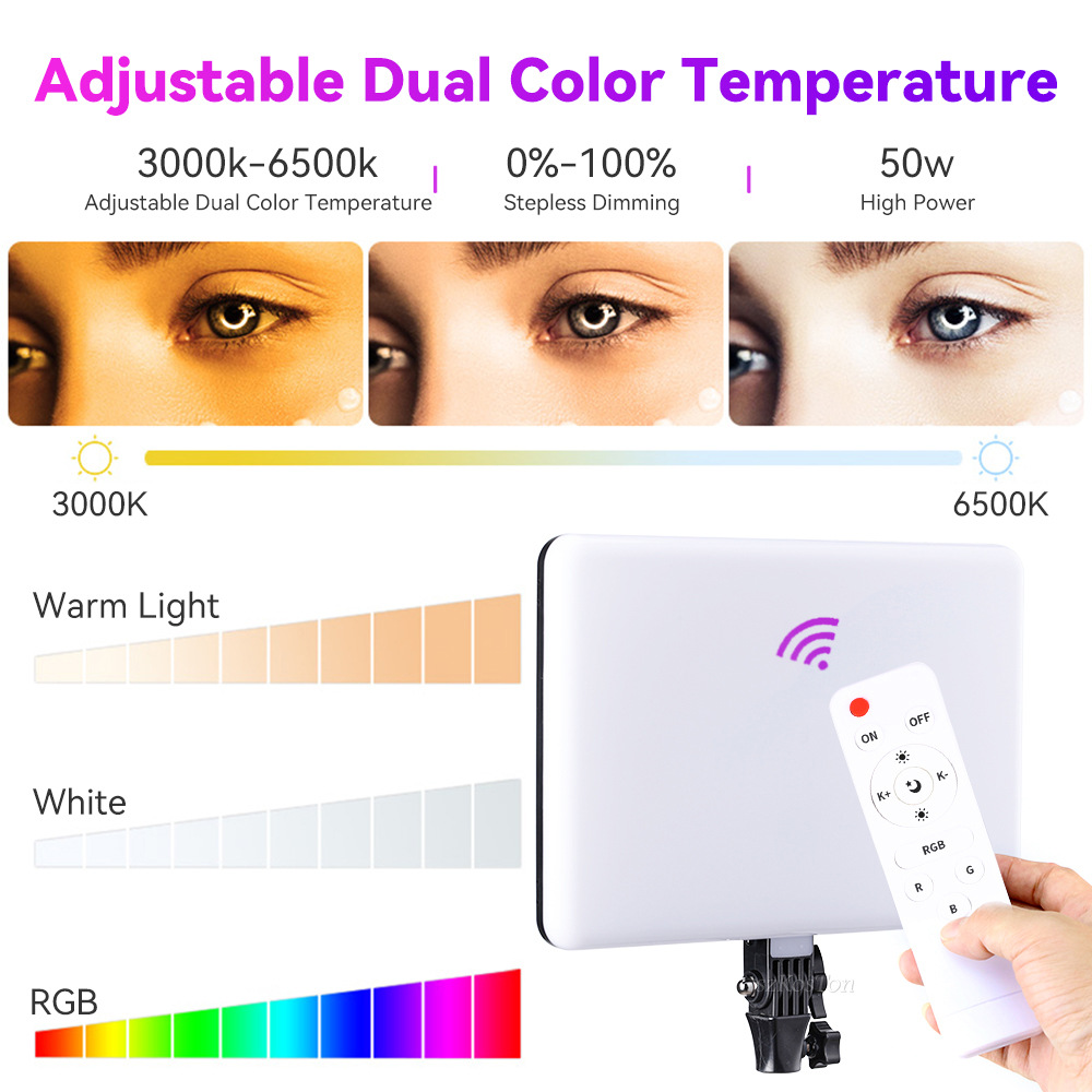 RGB 14 ''LED-videolamp Afstand - Photography Lighting Board recensie en prijs