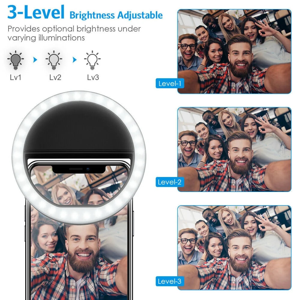 Usb Oplaadbare Led Selfie Ring - Photography Lightning recensie en prijs