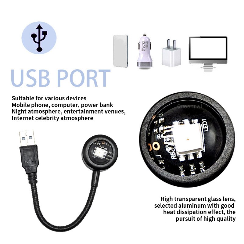 Kleurrijke gradiënt USB-zonson - Photography Lightning recensie en prijs