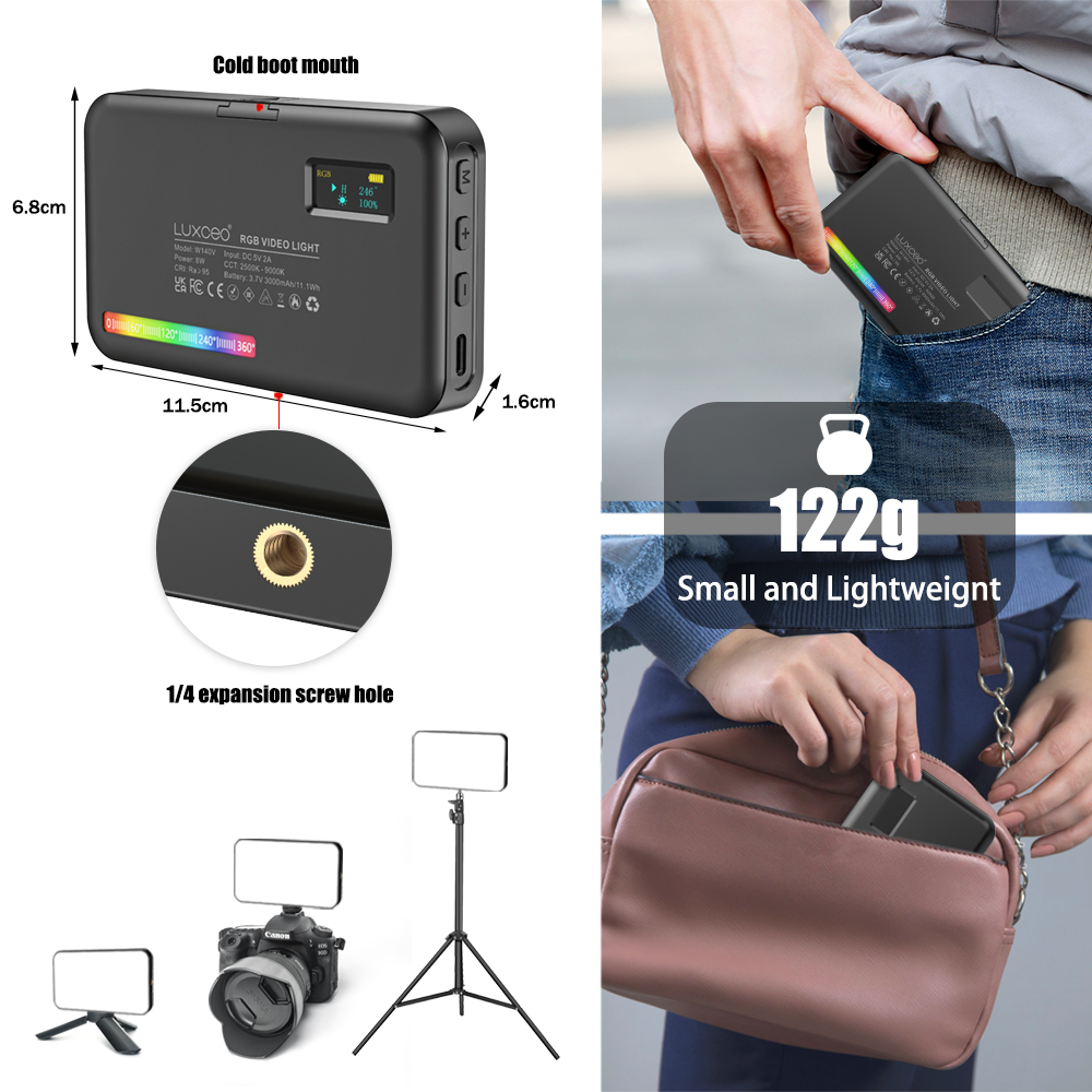 LUXCEO V10 PRO Videolicht RGB- - Photography Lighting Board recensie en prijs
