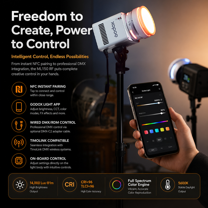 Godox ML150RF Full-color LED-v - Photography Lighting Wireless recensie en prijs