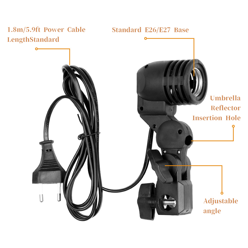 1.8M Kabel Cord Gloeilamp Stan - Photography Umbrella Lighting Kit recensie en prijs