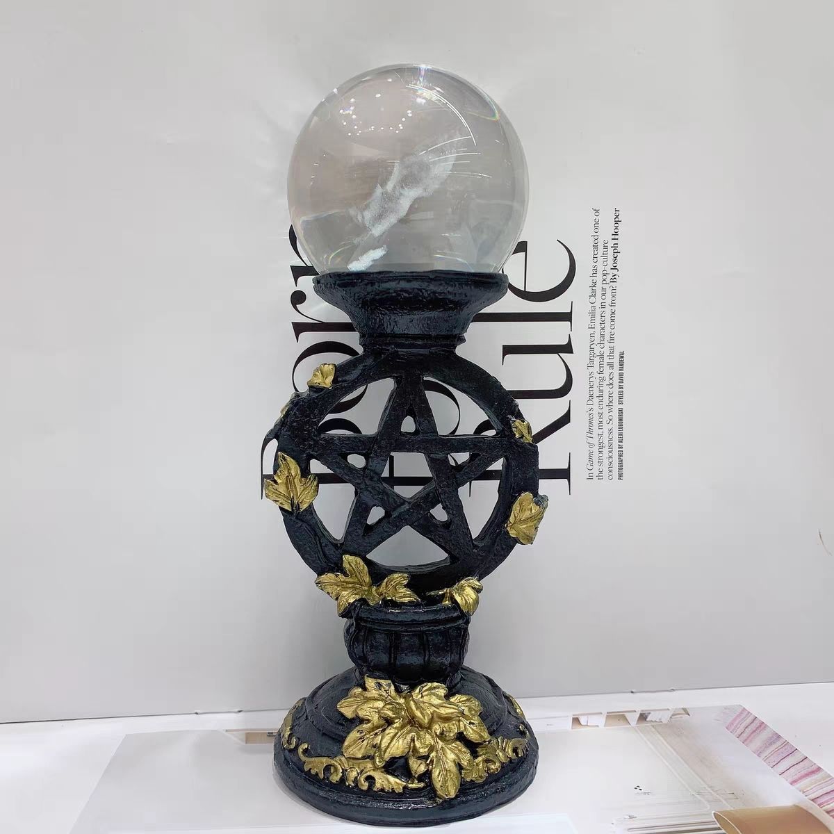Pentagram Ornament Jade Basis  - Vintage Photography Lighting recensie en prijs