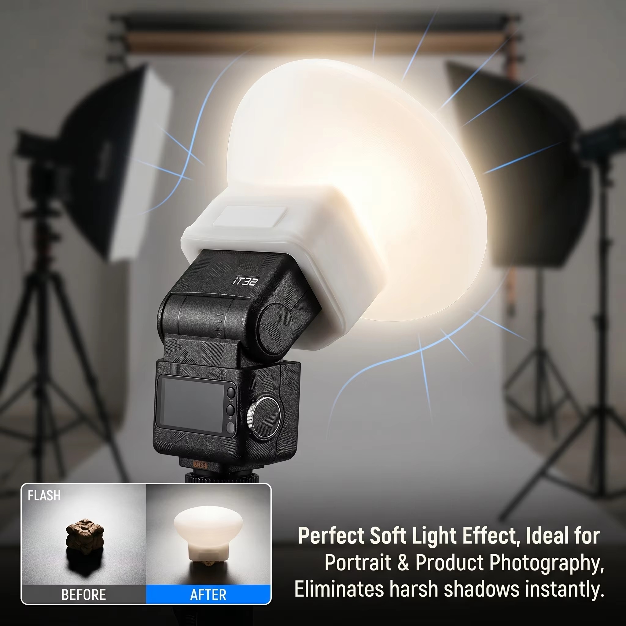 Siliconen flitsdiffuserhoes co - Photography Lighting Diffuser recensie en prijs