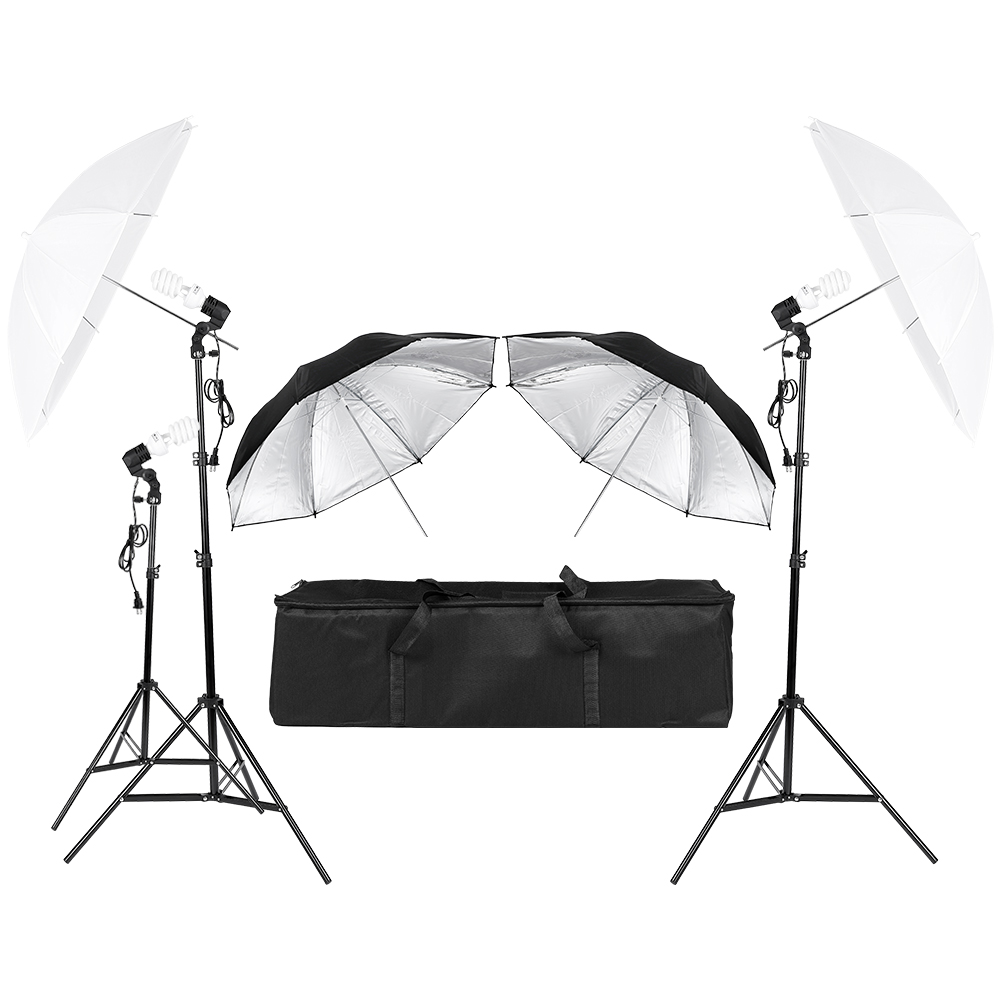 3*45W Fotografie Foto Video Po - Photography Umbrella Lighting Kit recensie en prijs