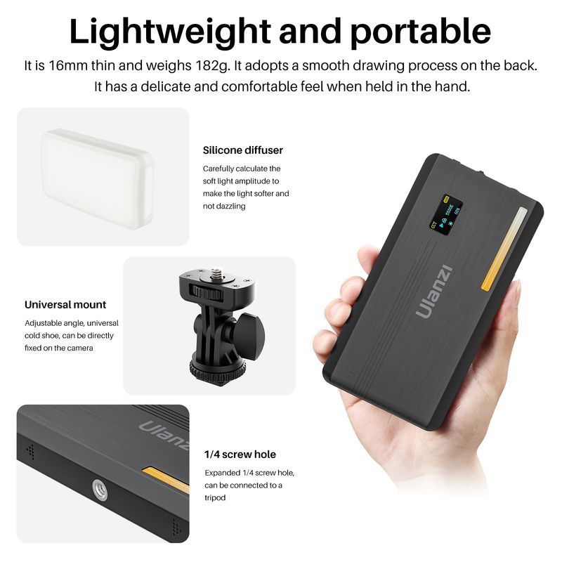 Ulanzi VL200 Zachte tweekleuri - Photography Lighting Wireless recensie en prijs