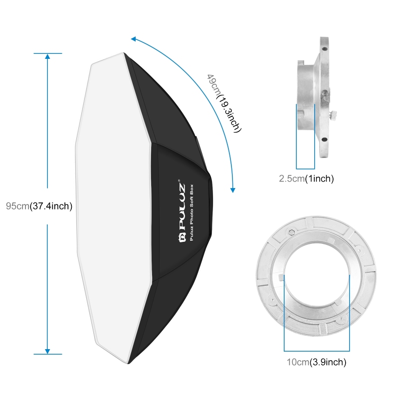 Puluz 95Cm Achthoek Fotografie - Photography Lighting Diffuser recensie en prijs