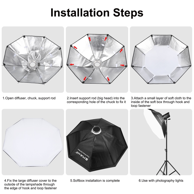 Puluz 95Cm Achthoek Fotografie - Photography Lighting Diffuser recensie en prijs