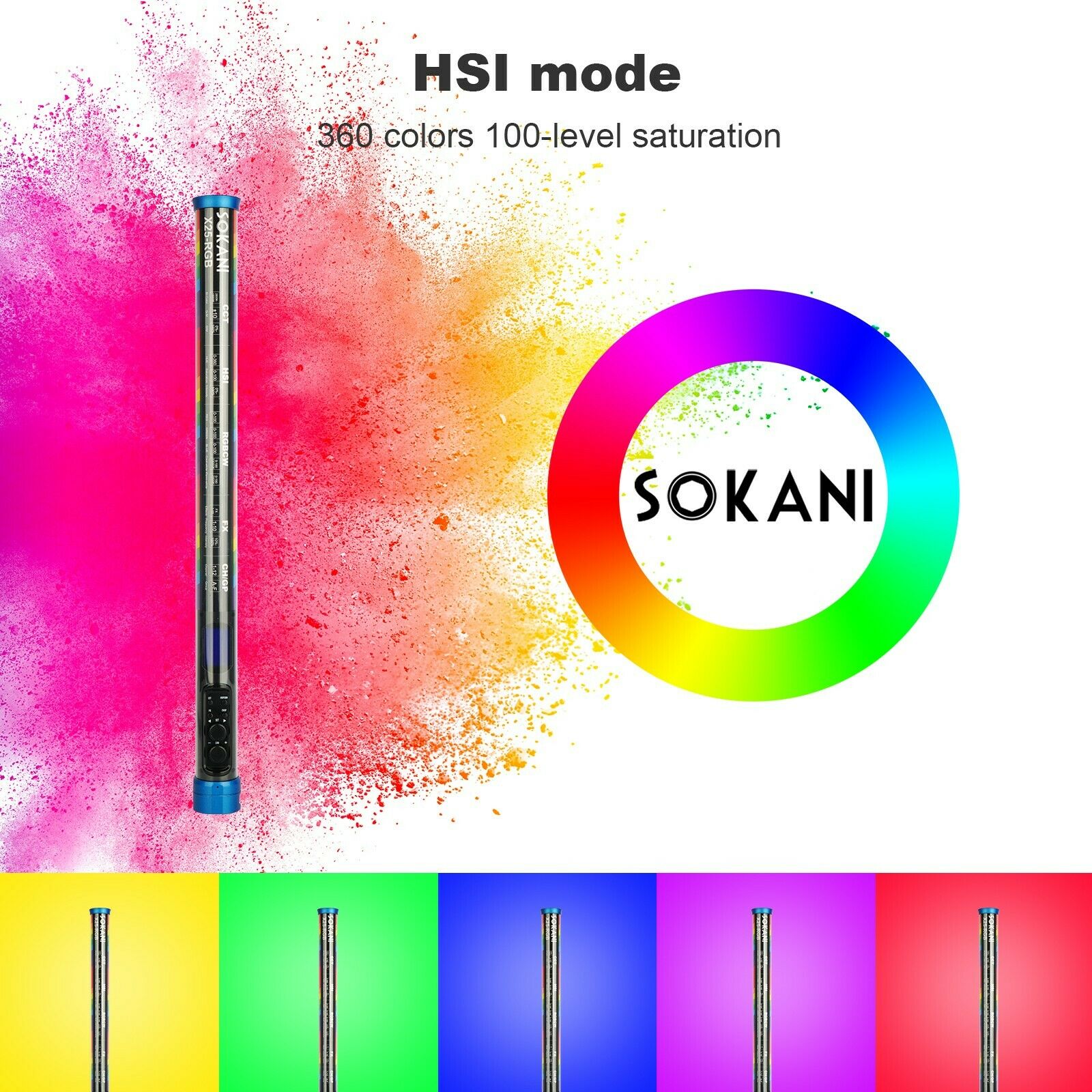 Sokani X25 RGB LED-videolamp H - Photography Lighting Stick recensie en prijs