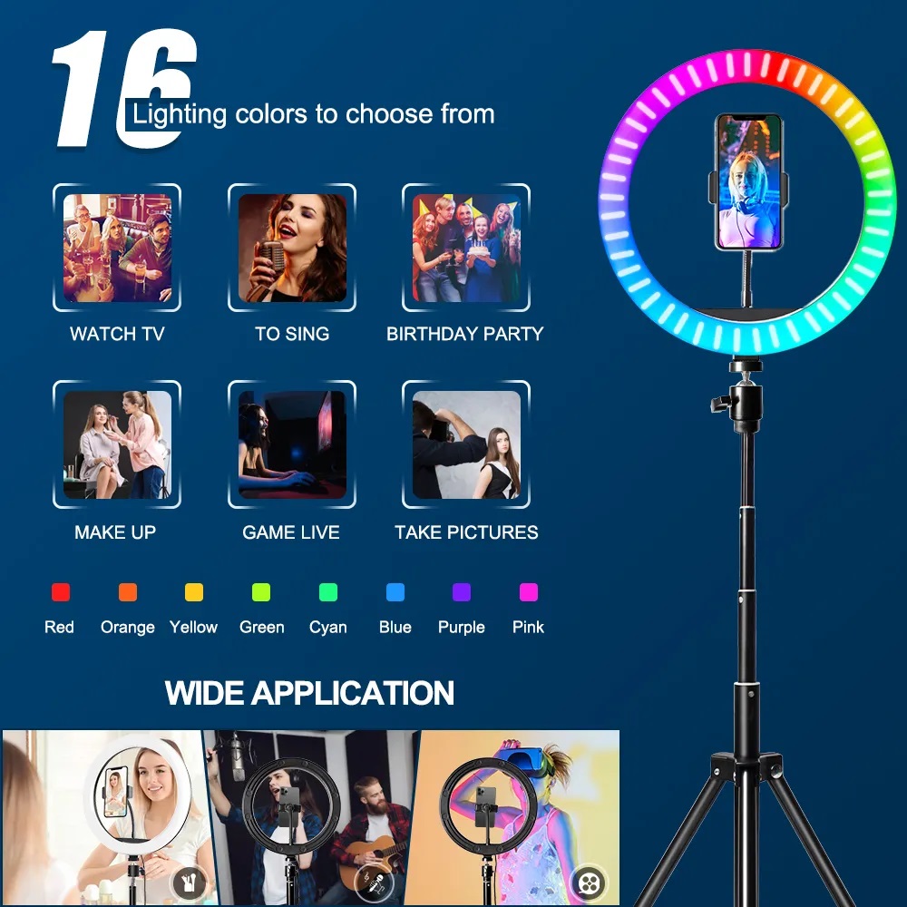 10 inch RGB Ringlamp met afsta - Photography Lighting Stick recensie en prijs