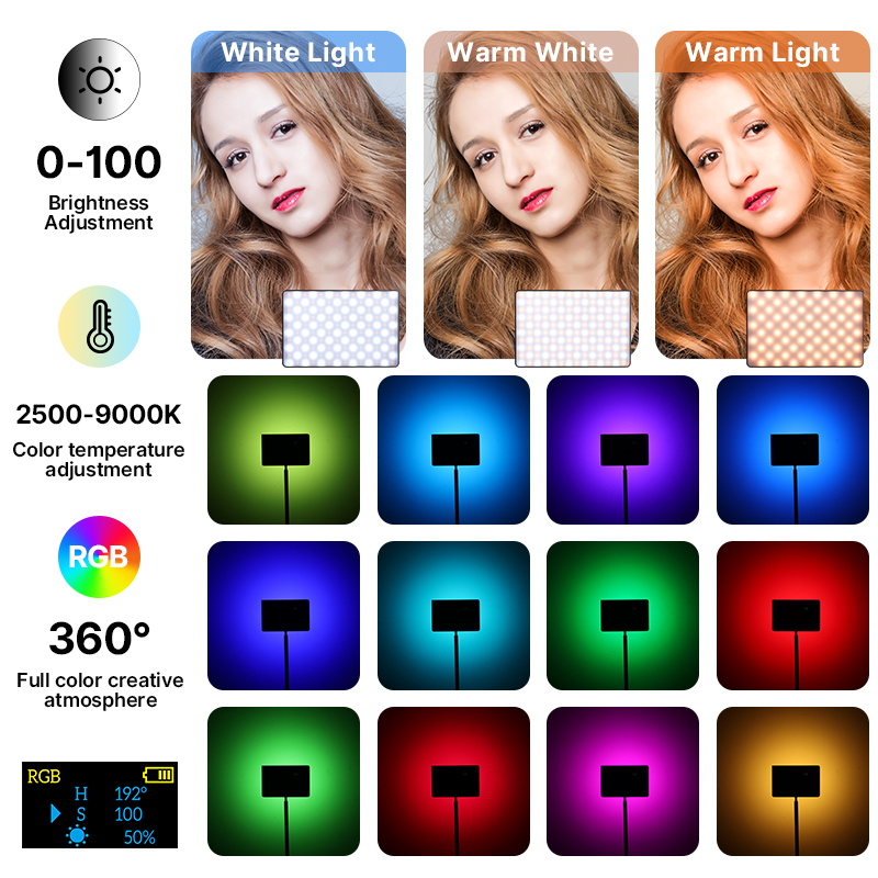 Ulanzi lt003 15w rgb video lic - Photography Lighting Board recensie en prijs