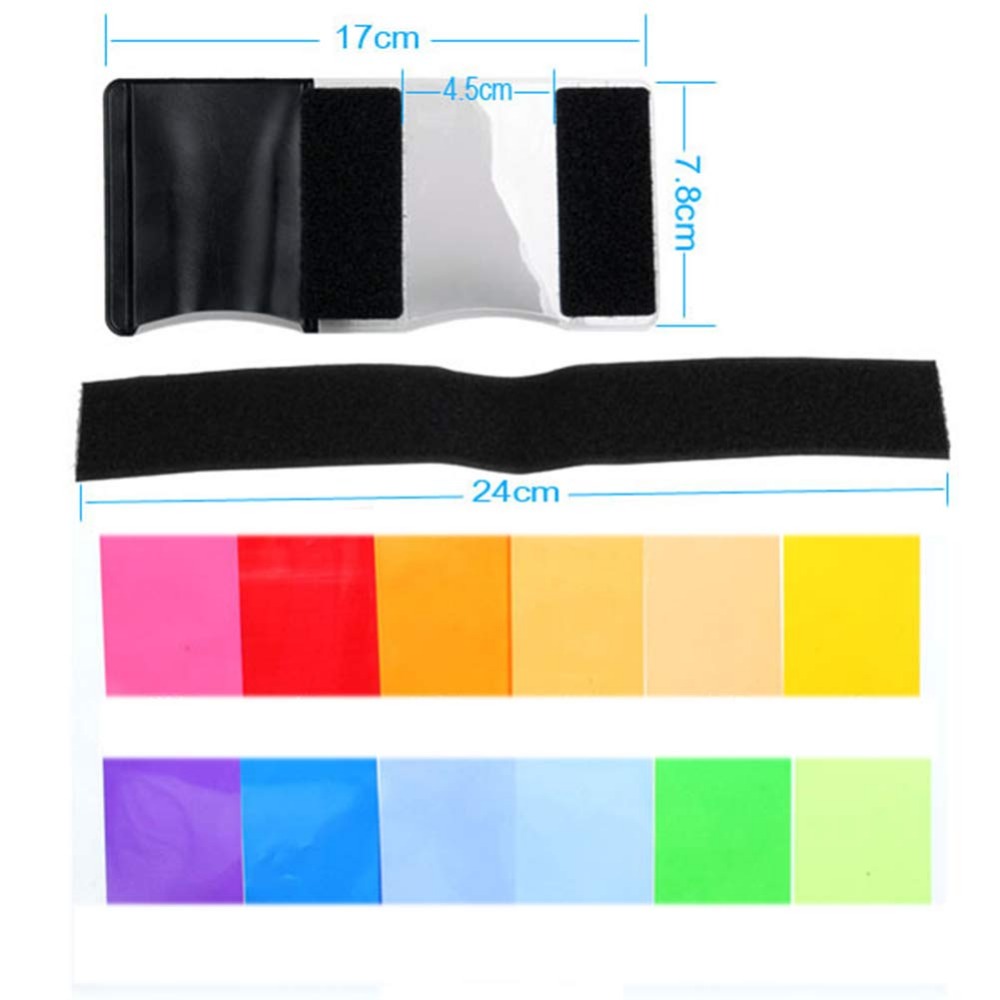 12 kleuren cameraflitsgels ver - Photography Lighting Kit recensie en prijs