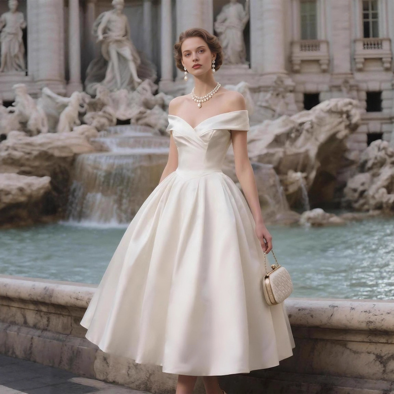 Witte off-shoulder strapless l - Photography Lighting Style recensie en prijs