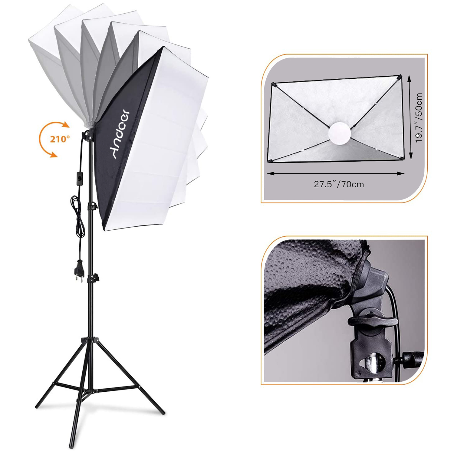 Andoer Softbox Verlichtingsset - Photography Umbrella Lighting Kit recensie en prijs