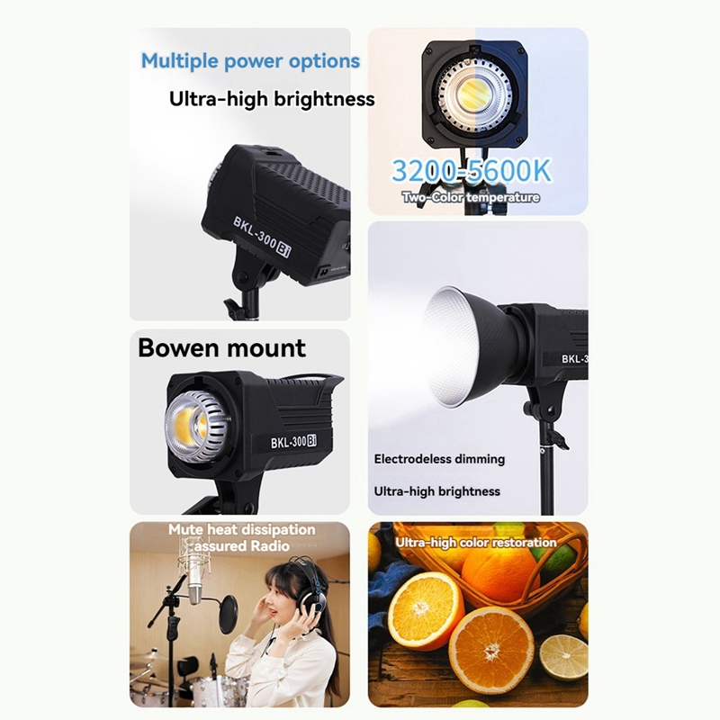 300W Bi LED-videolamp, continu - Photography Lighting Spotlight recensie en prijs
