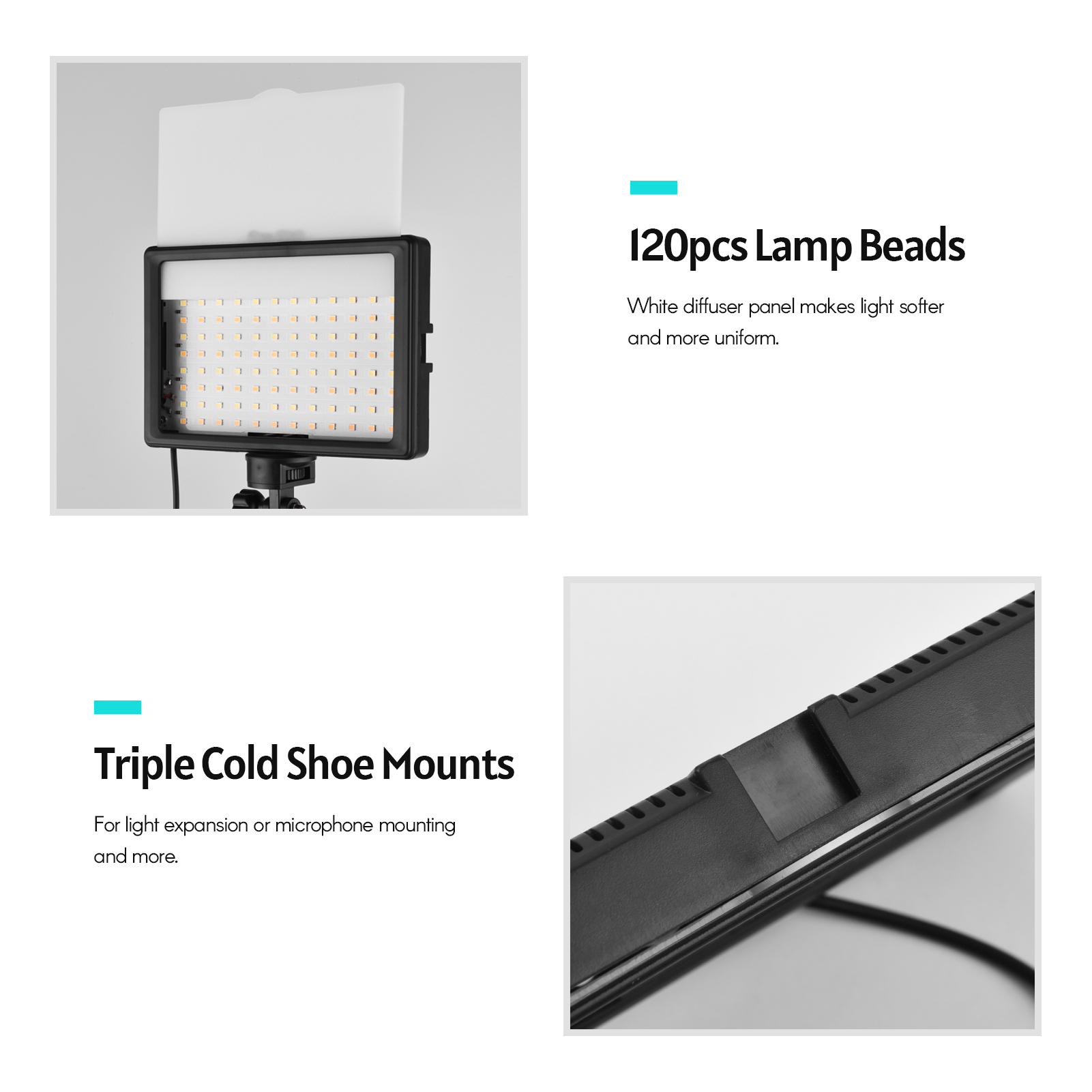 Andoer 2 Stuks Led Video Light - Photography Umbrella Lighting Kit recensie en prijs