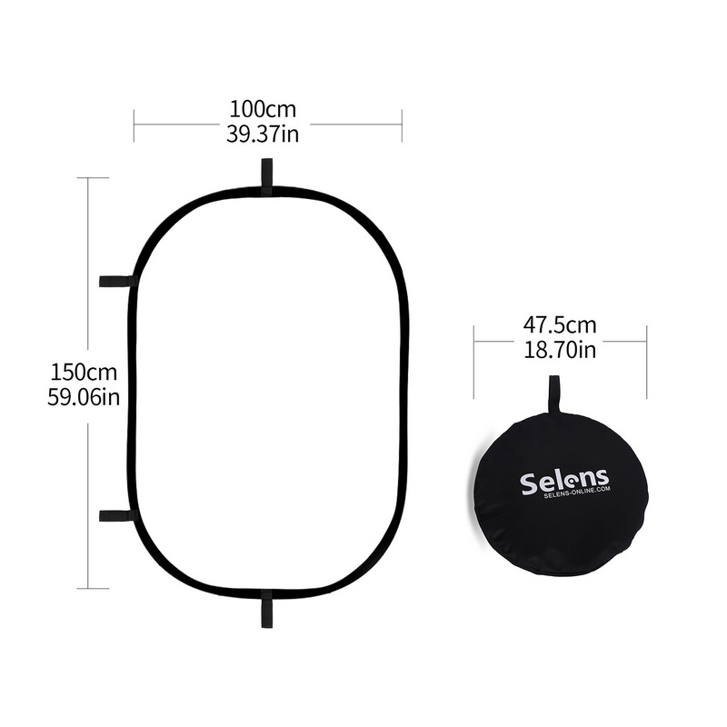 100X150CM Opvouwbare Ovale Ref - Photography Lighting Diffuser recensie en prijs