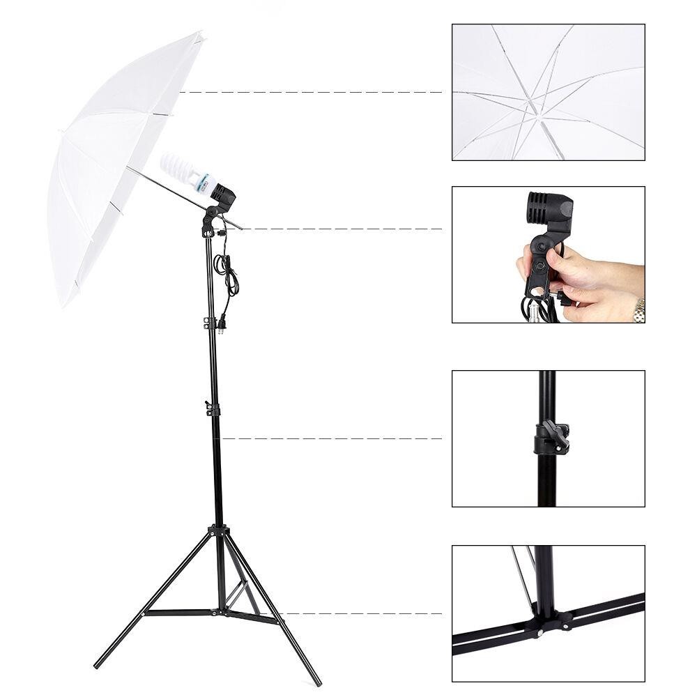Fotostudio Fotografie Verlicht - Photography Umbrella Lighting Kit recensie en prijs