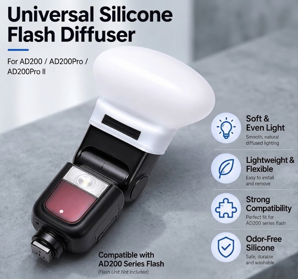 Silicone flitser diffuser soft - Photography Lighting Diffuser recensie en prijs