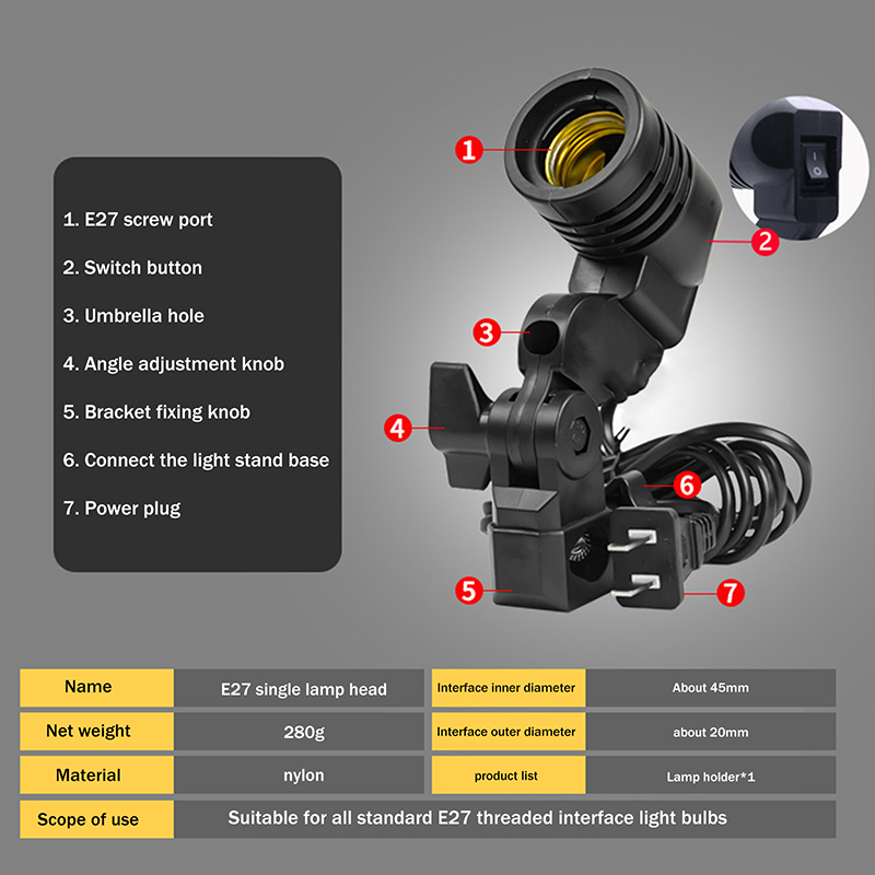 Hete Aanbieding E27 AC Fitting - Photography Lighting For Sale recensie en prijs