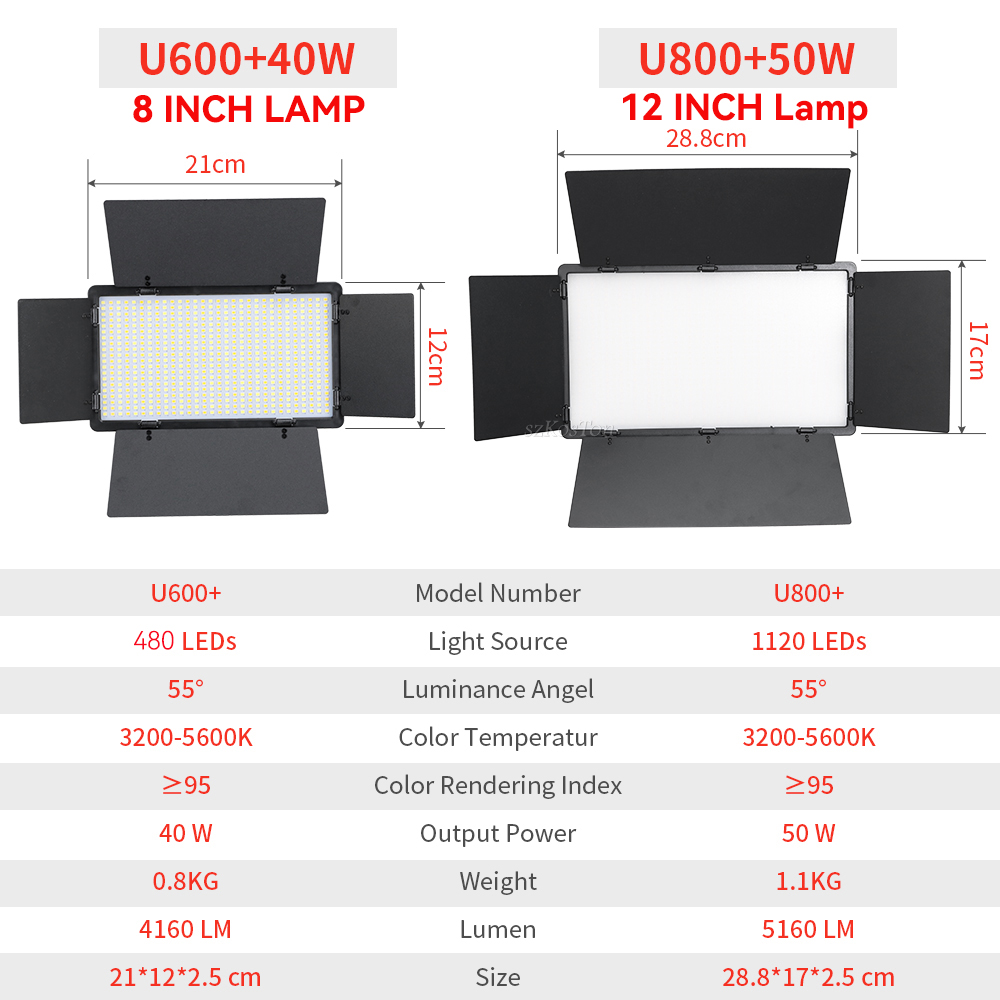 U800 U600 Led Foto Studio Vide - Photography Umbrella Lighting Kit recensie en prijs